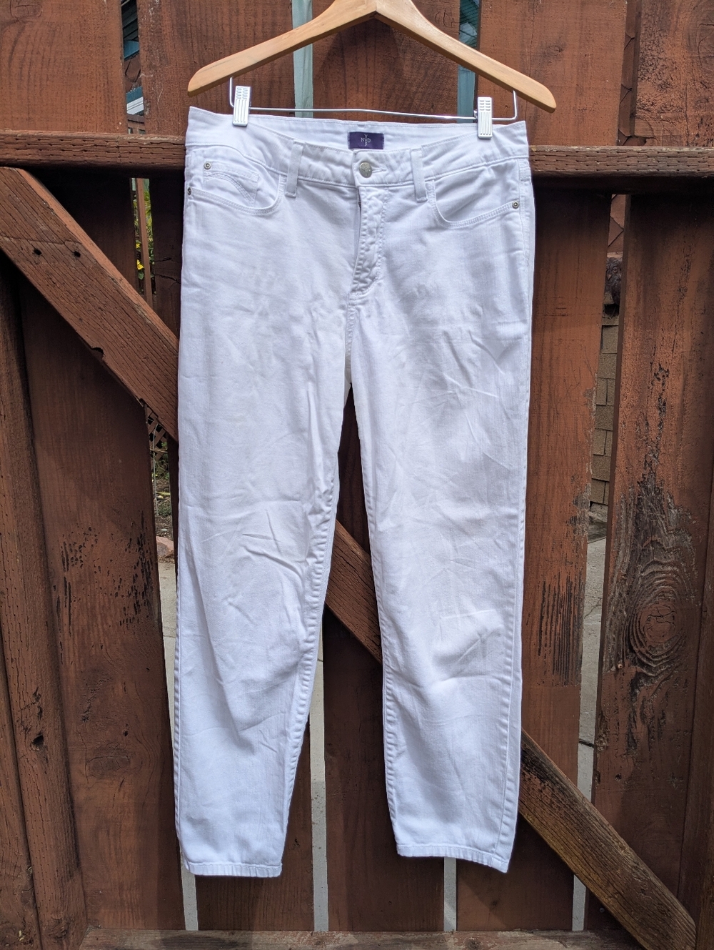NYDJ White Ankle Jeans, size 4